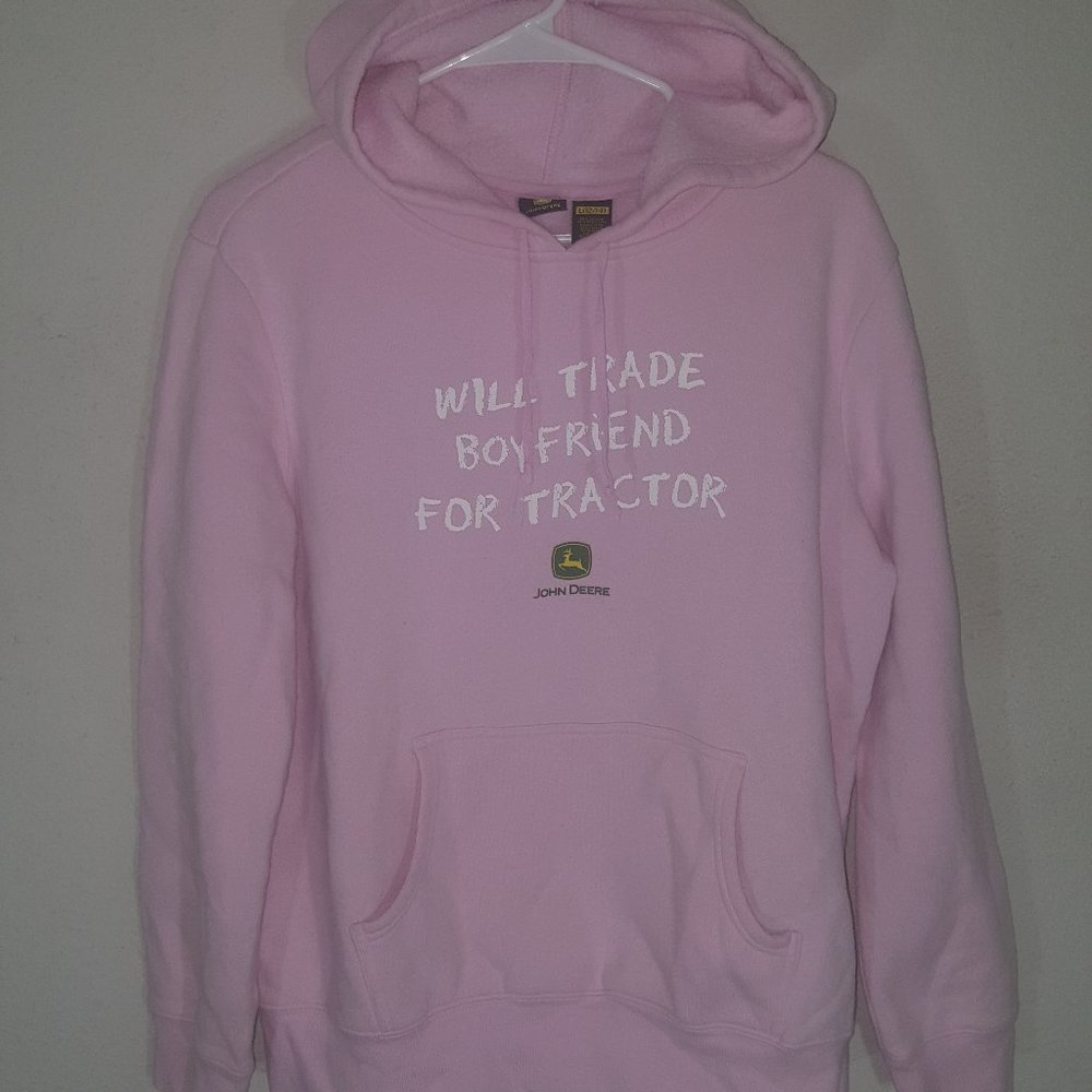 John Deere Baby Pink Sweatshirt